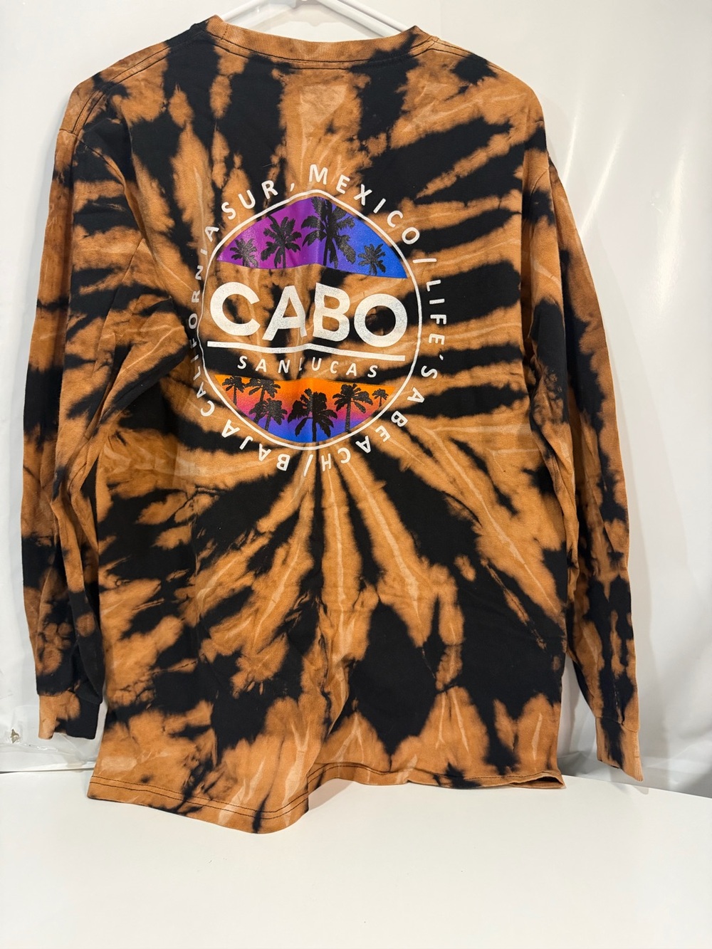 Yazbek Heavyweight Tie-Dye Crewneck - Brown & Black